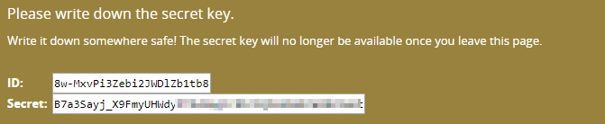 Copy BitMEX Testnet API Credentials